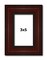 Photo Size Distressed Brown Picture Frame - UV Acrylic, Foam Board Backing, Hanging Hardware